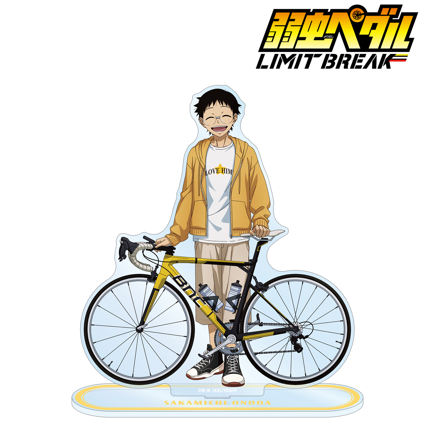 弱虫ペダル LIMIT BREAK_描き下ろし 小野田 坂道 私服×ロードバイクver. 特大アクリルスタンド