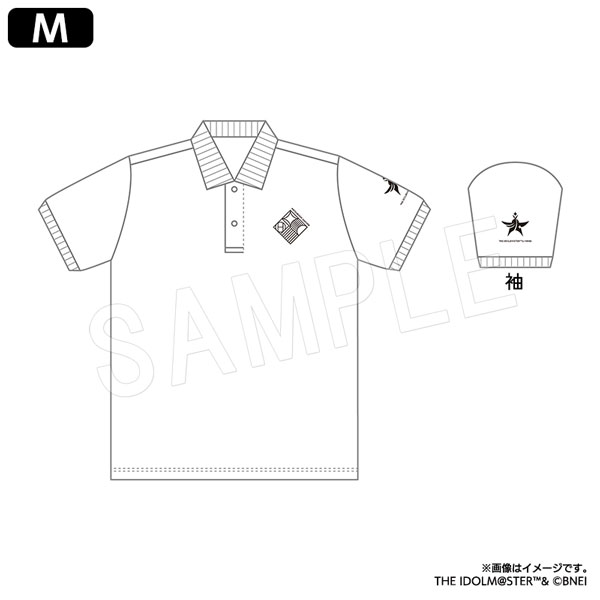 学園アイドルマスター_Mサイズ_初星学園ポロシャツ ホワイト