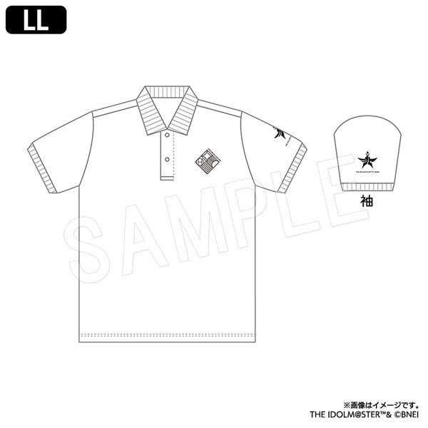 学園アイドルマスター_LLサイズ_初星学園ポロシャツ ホワイト
