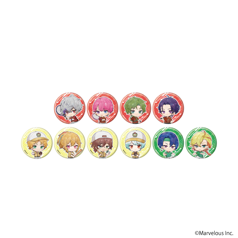 千銃士:Rhodoknight_(65mm)_ホログラム缶バッジ12/Vol.1 BOX(全10種)(ミニキャライラスト)【コンプリートBOX/10個入り】