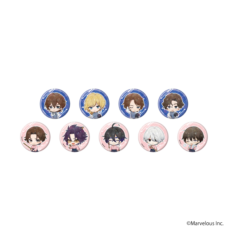 千銃士:Rhodoknight_(65mm)_ホログラム缶バッジ13/Vol.2 BOX(全9種)(ミニキャライラスト)【コンプリートBOX/9個入り】