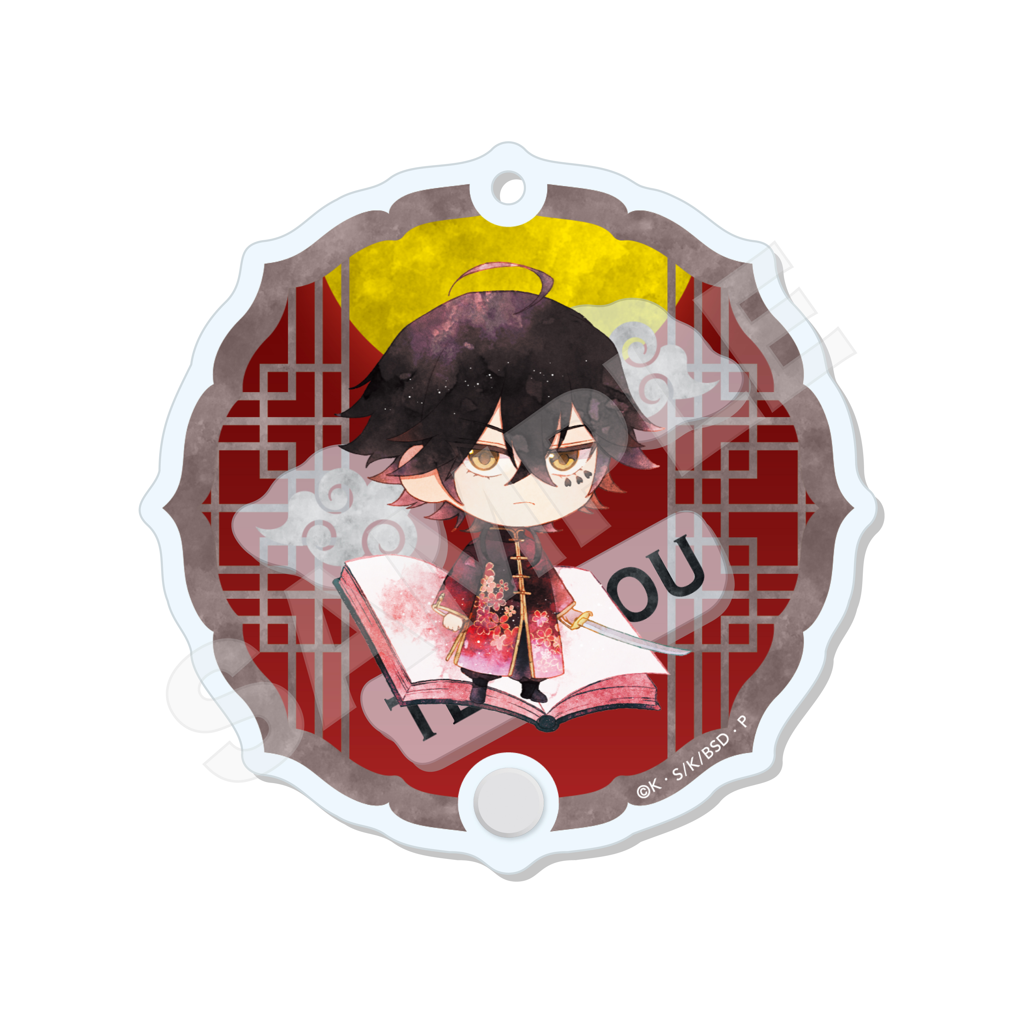 文豪ストレイドッグス_キャラでるアート シャカシャカアクキー /10 末広鉄腸(チャイナ服ver.)	