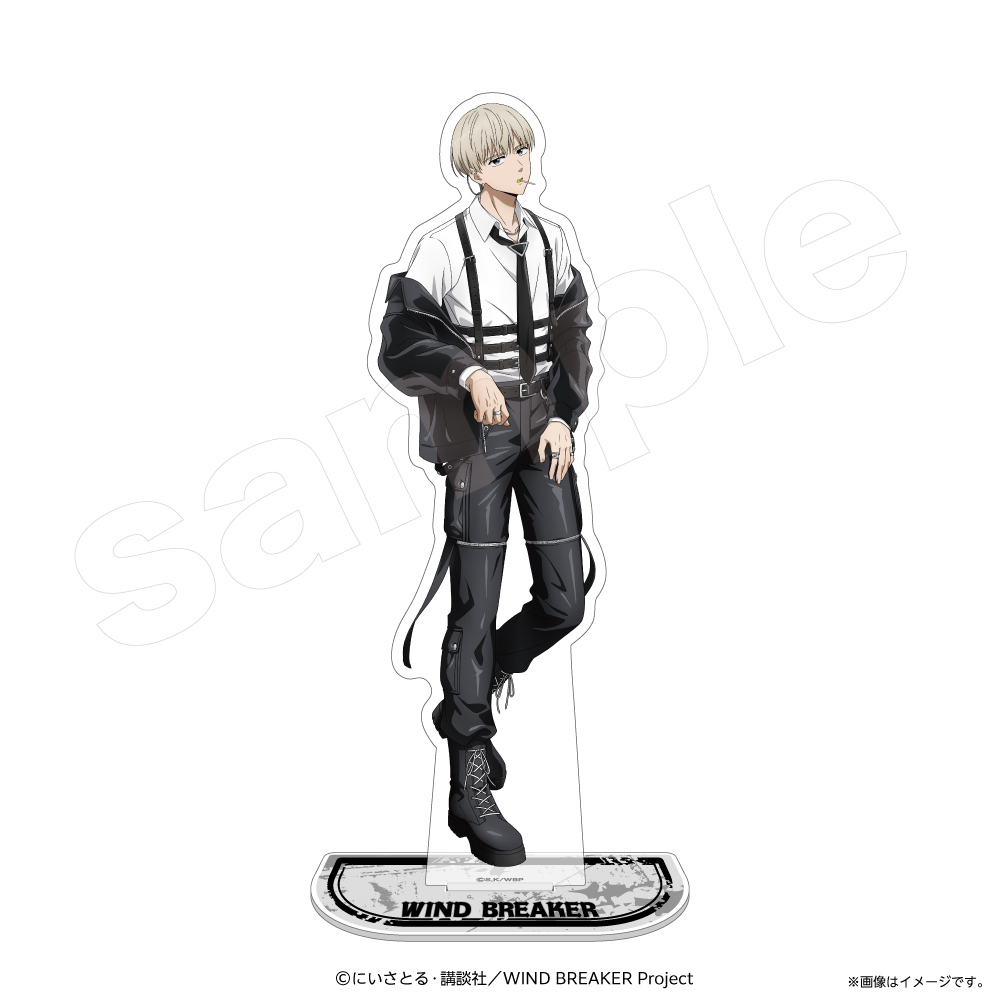 wind breaker 梶蓮　梶　くじ　アクリルスタンド　缶バッジ　他 予約商品8月上旬発送】WIND BREAKER アクリルスタンド＿梶 蓮/場面写