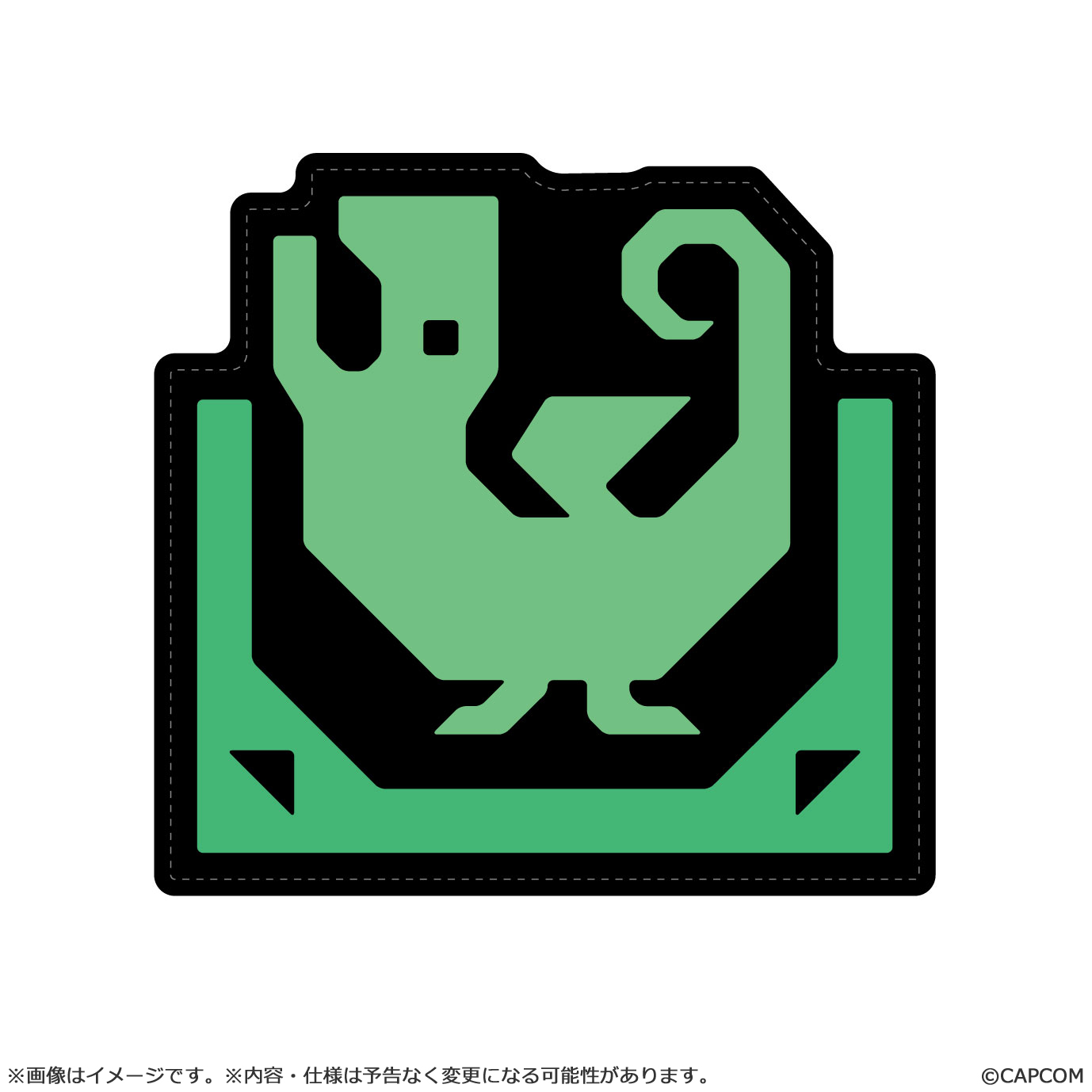 モンスターハンター_ダイカットフロアマット 落とし穴アイコン