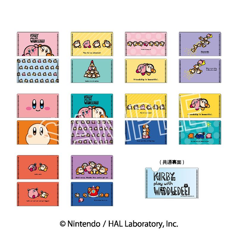 星のカービィ_カービィ play with ワドルディ ミニミニクリアファイル