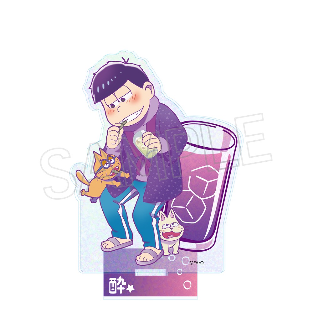 おそ松さん_ビビッドライン ホロアクリルスタンド 酔い松 一松 | 公式