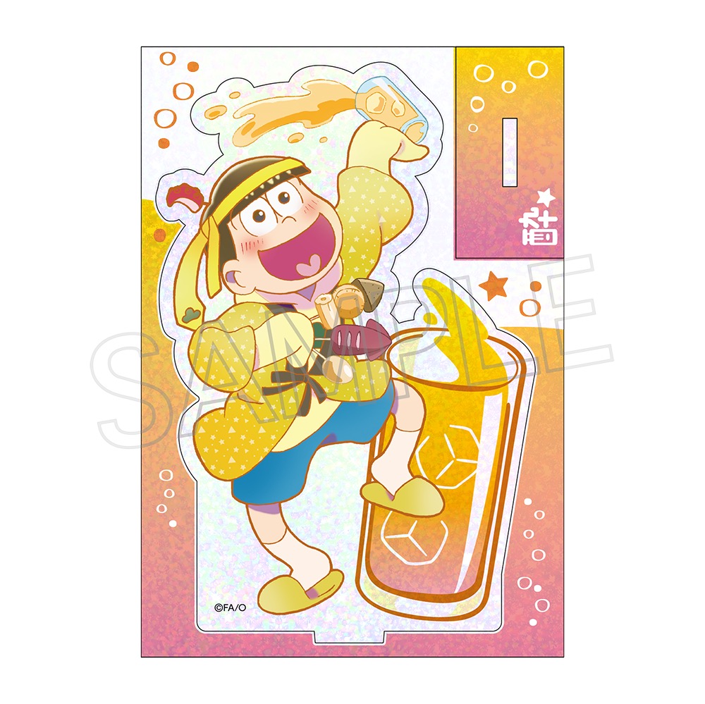 おそ松さん_ビビッドライン　ホロアクリルスタンド　酔い松　十四松