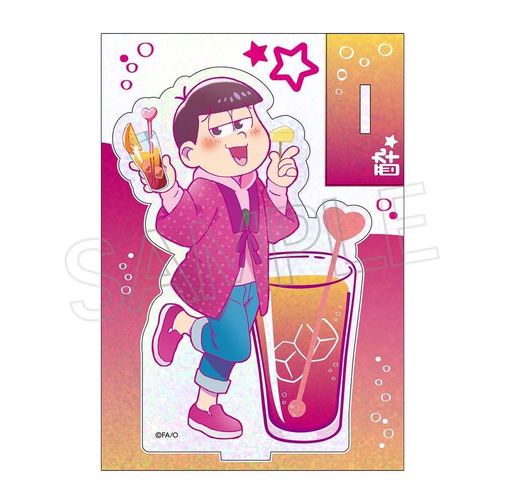 おそ松さん_ビビッドライン　ホロアクリルスタンド　酔い松　トド松