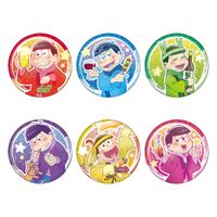 おそ松さん_ビビッドライン キラキラ缶バッジ 酔い松 【BOX／6個入り