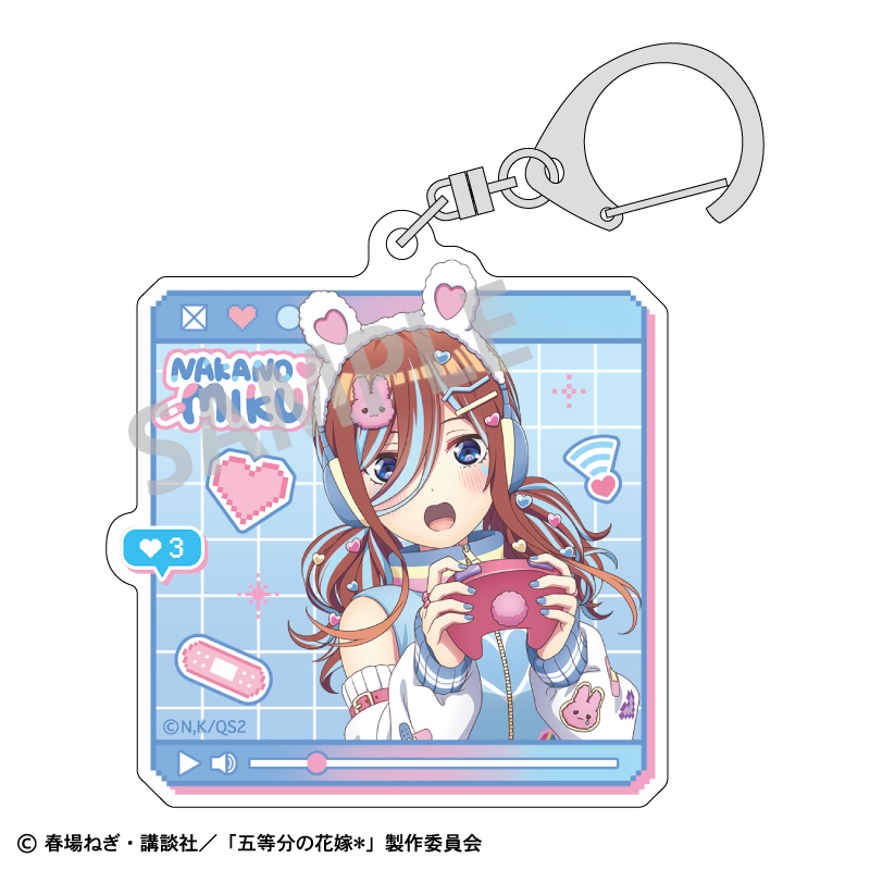 五等分の花嫁＊_アクリルキーホルダー 中野三玖／配信者なりきり
