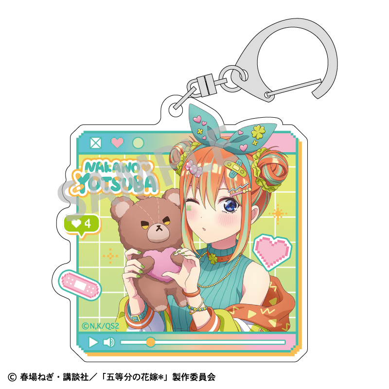 五等分の花嫁＊_アクリルキーホルダー 中野四葉／配信者なりきり