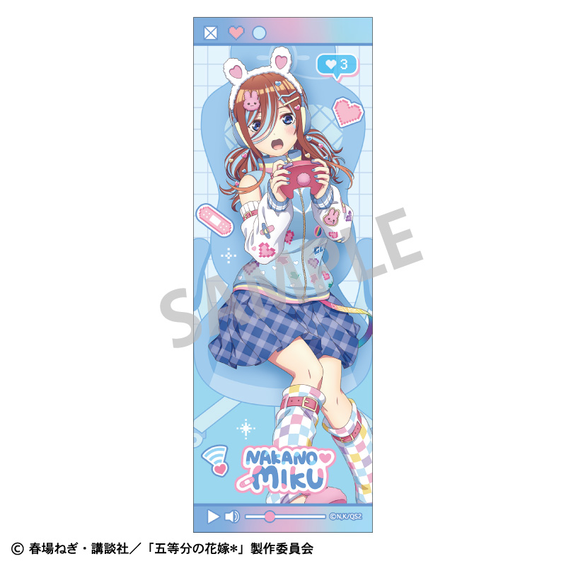 五等分の花嫁＊_ロングスクエア缶バッジ 中野三玖／配信者なりきり