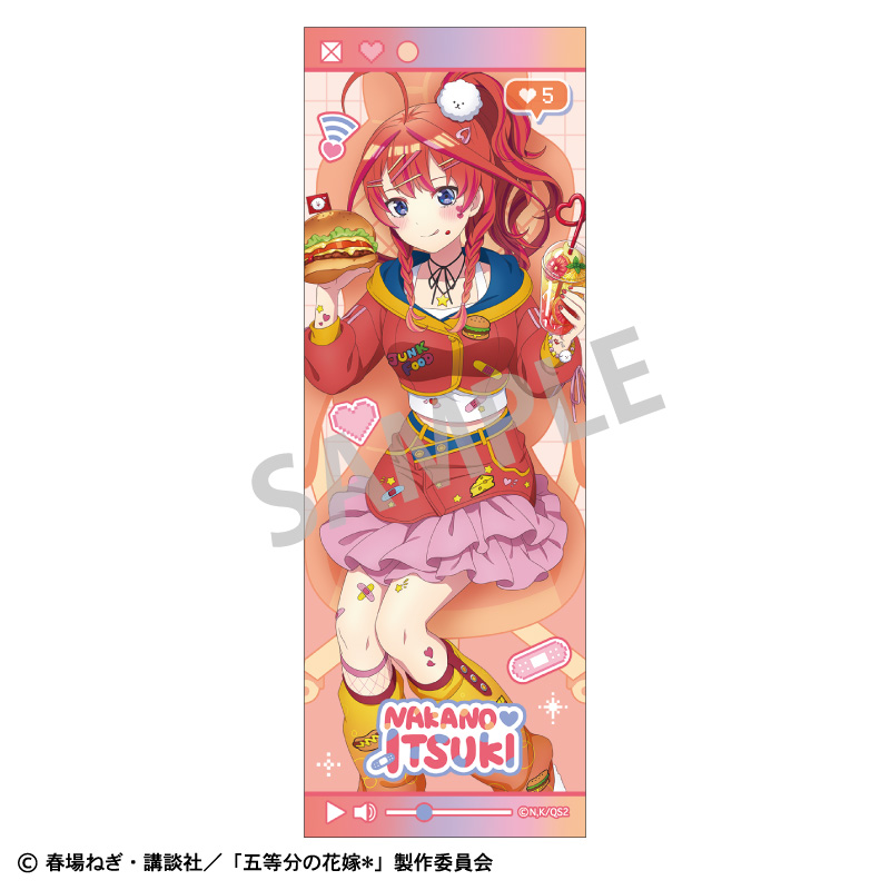 五等分の花嫁＊_ロングスクエア缶バッジ 中野五月／配信者なりきり