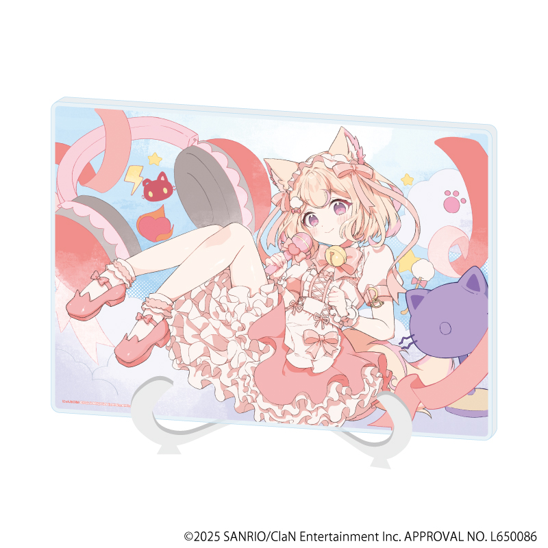 にゃんたじあ！_(A5サイズ)_アクリルアートボード 05/若魔雲ふわり 2025誕生日ver.(公式イラスト)