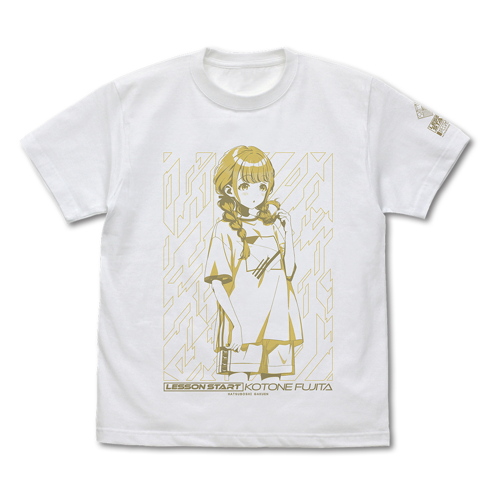 学園アイドルマスター_Lサイズ_藤田ことね Tシャツ/WHITE