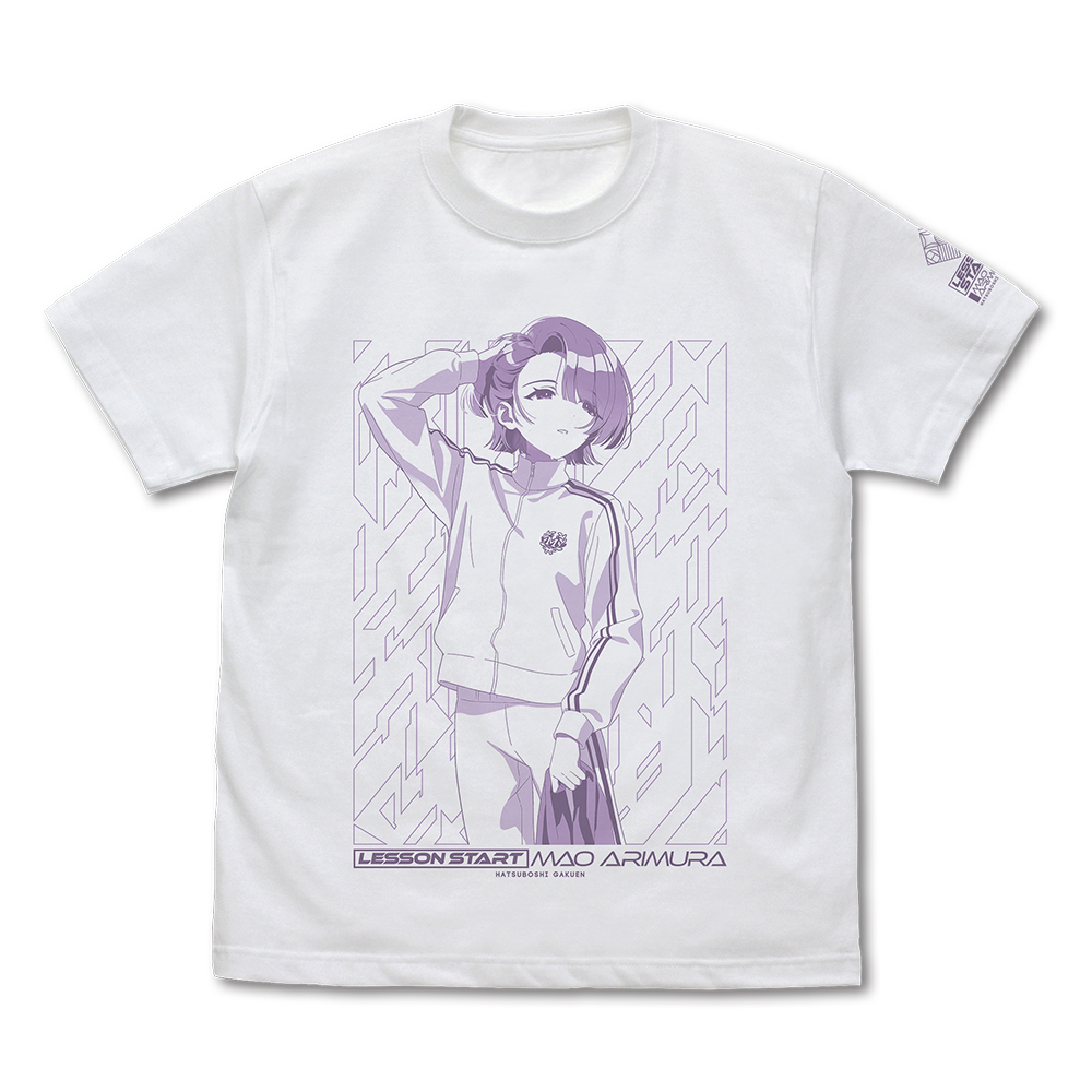 学園アイドルマスター_Lサイズ_有村麻央 Tシャツ/WHITE
