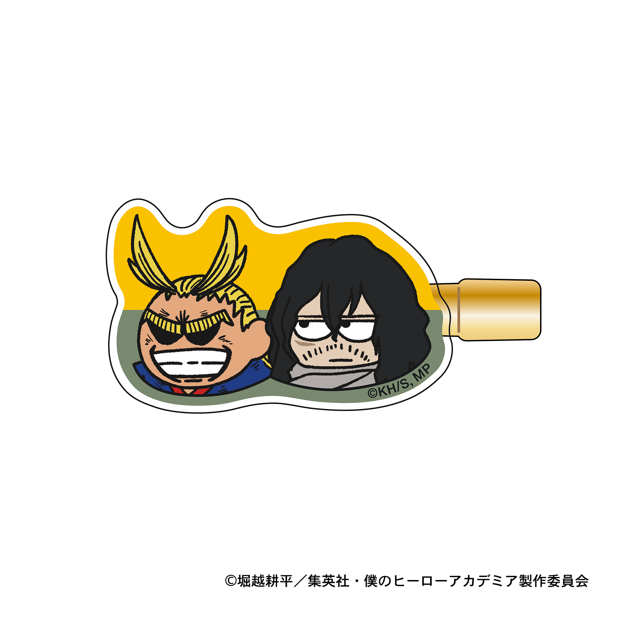 僕のヒーローアカデミア_ジロリヘアクリップ(オールマイト&相澤消太)