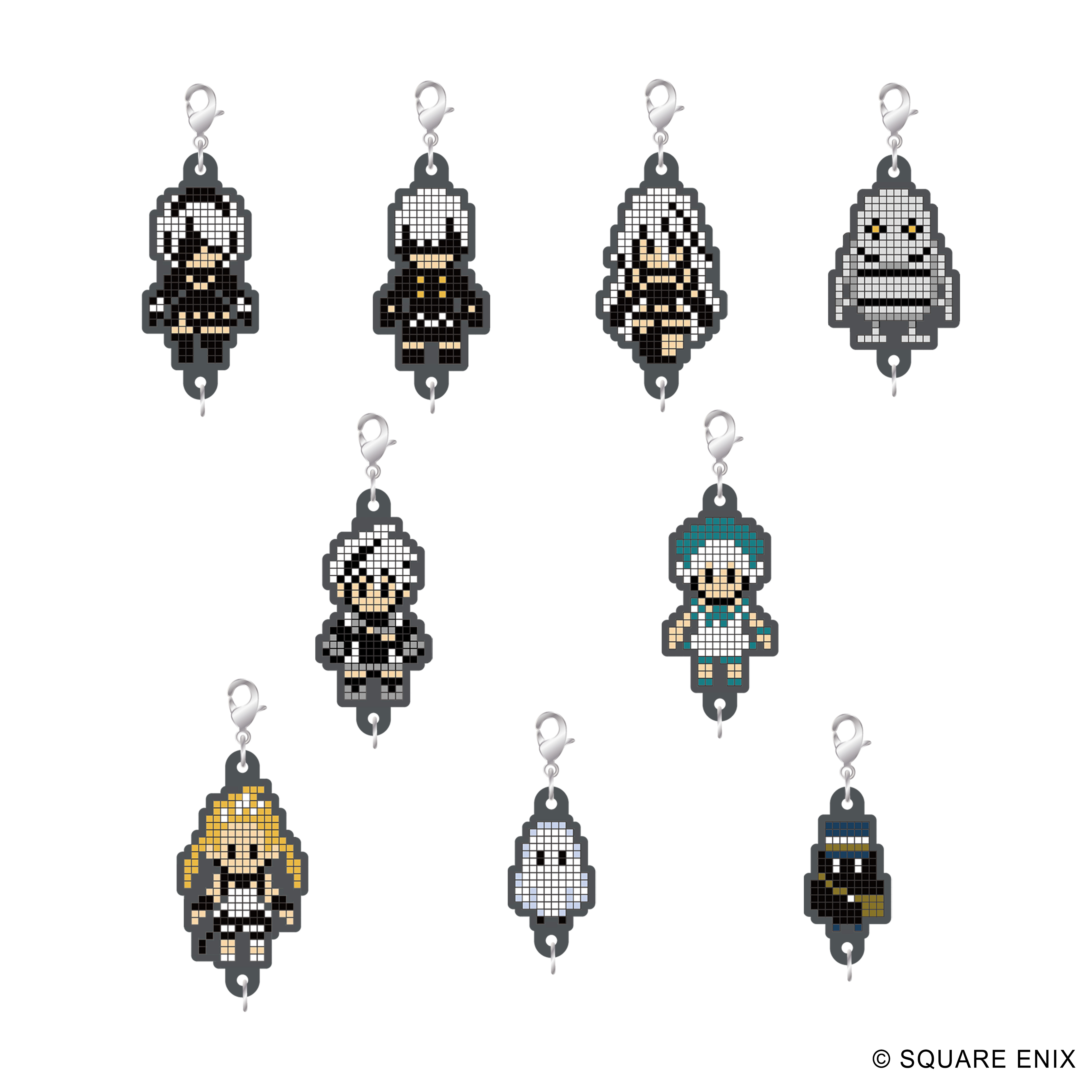 NieR Series_ラバーストラップコレクション ドット絵Ver. Vol.2【BOX／9個入り】