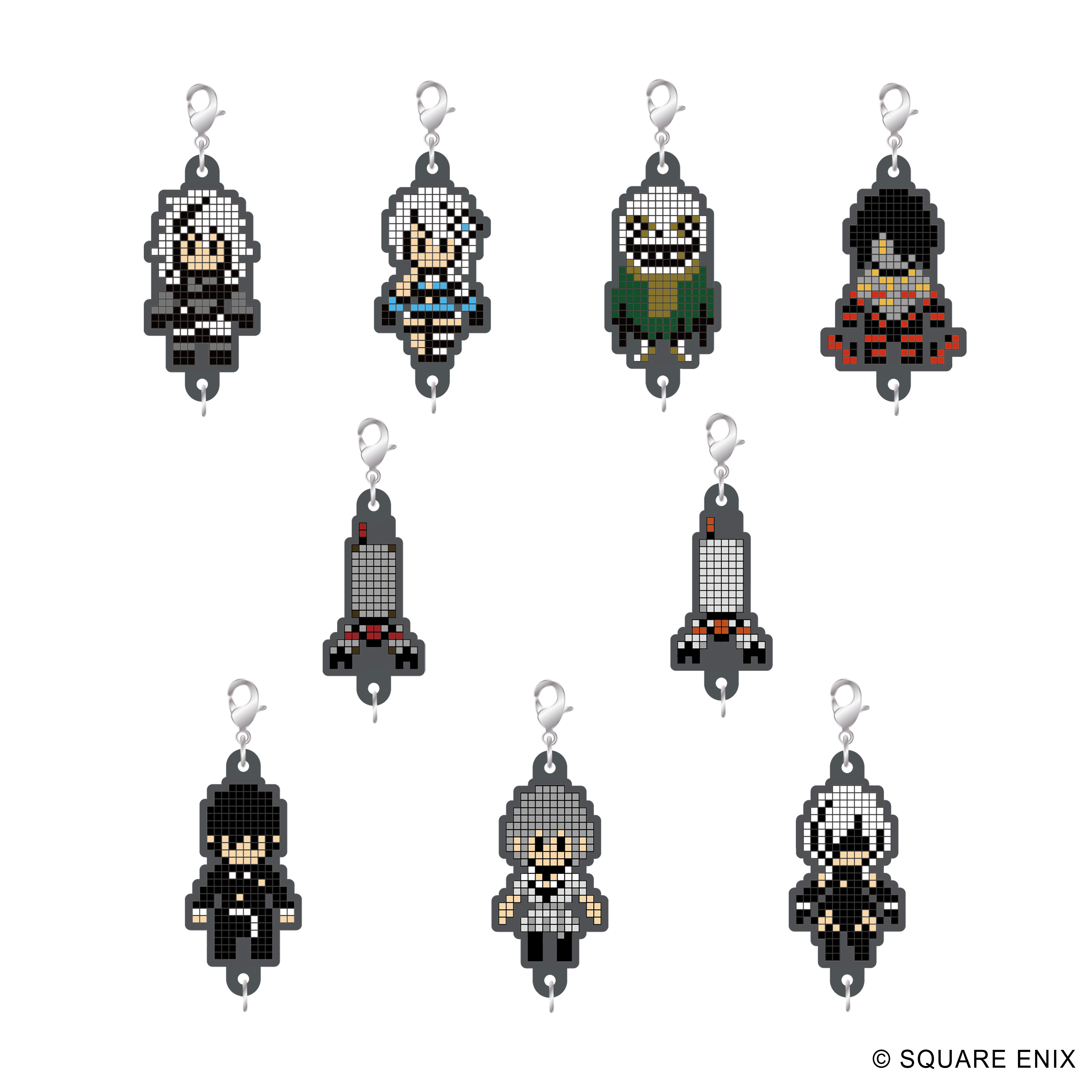 NieR Series_ラバーストラップコレクション ドット絵Ver. Vol.1【BOX／9個入り】