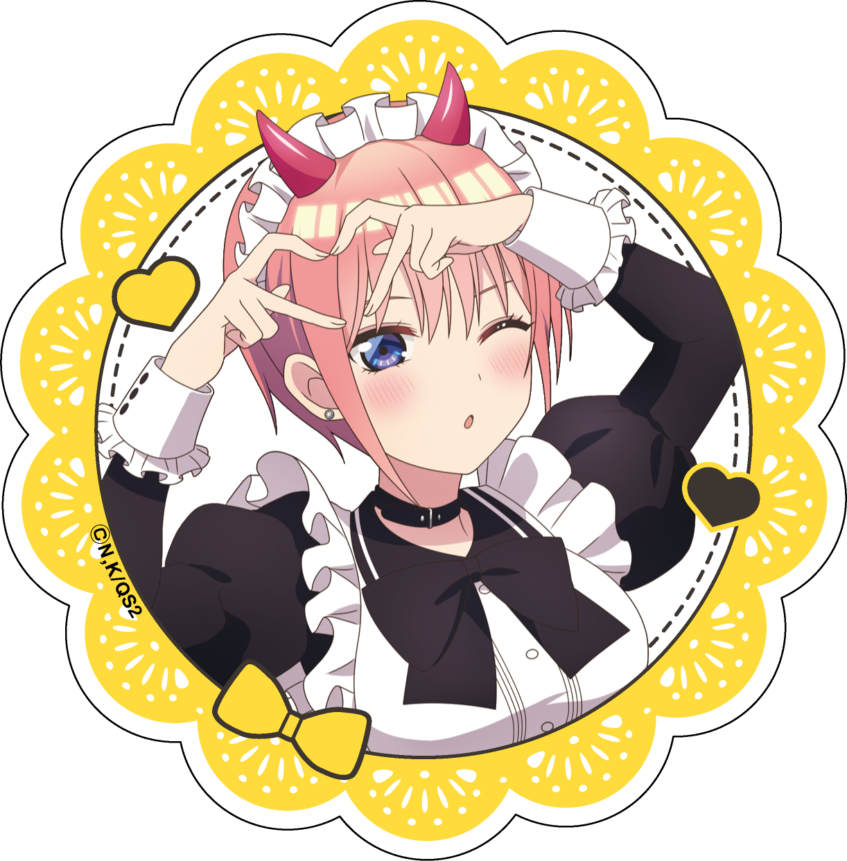 五等分の花嫁＊_アクリルコースター／（小悪魔メイド）中野一花