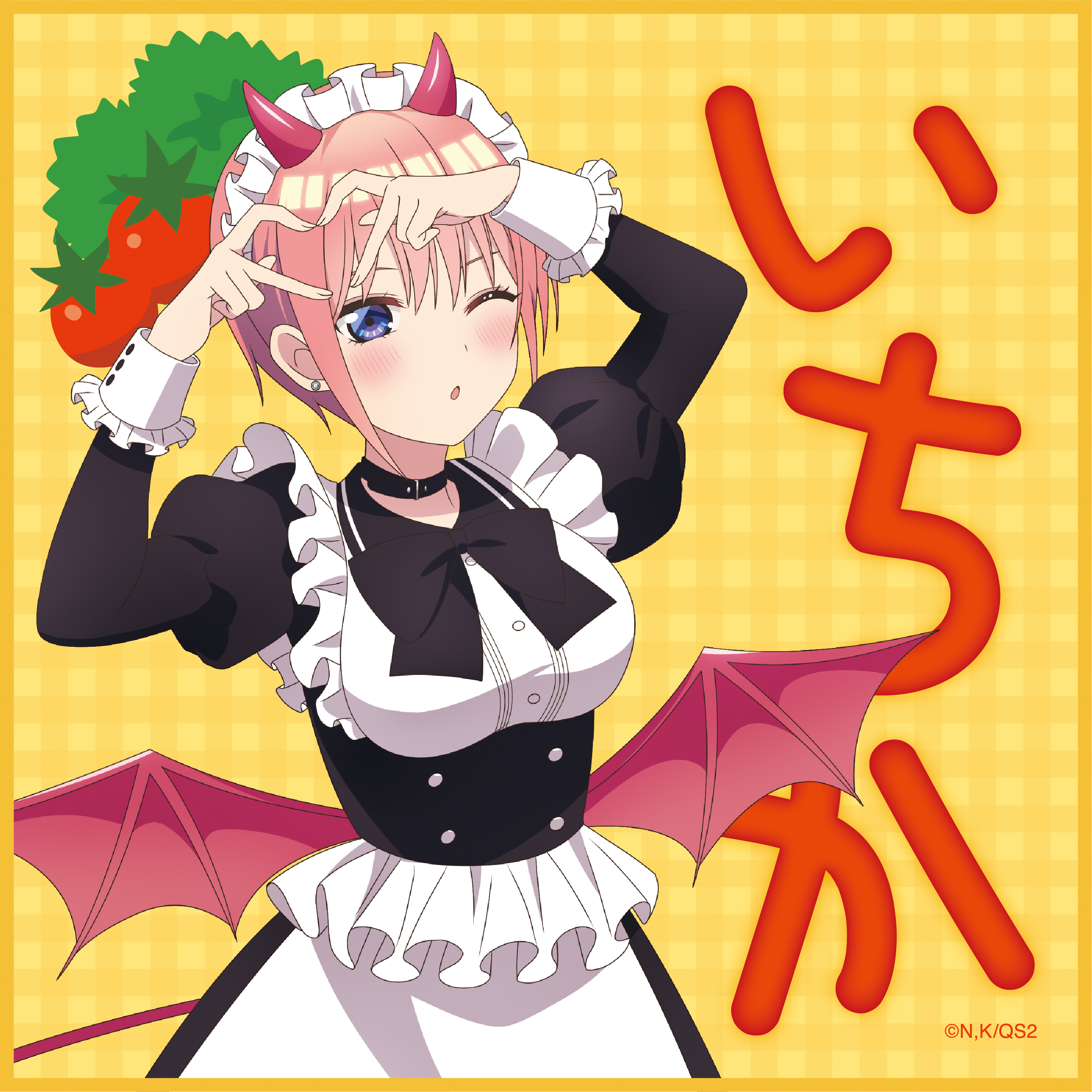 五等分の花嫁＊_ミニタオル／（小悪魔メイド）中野一花