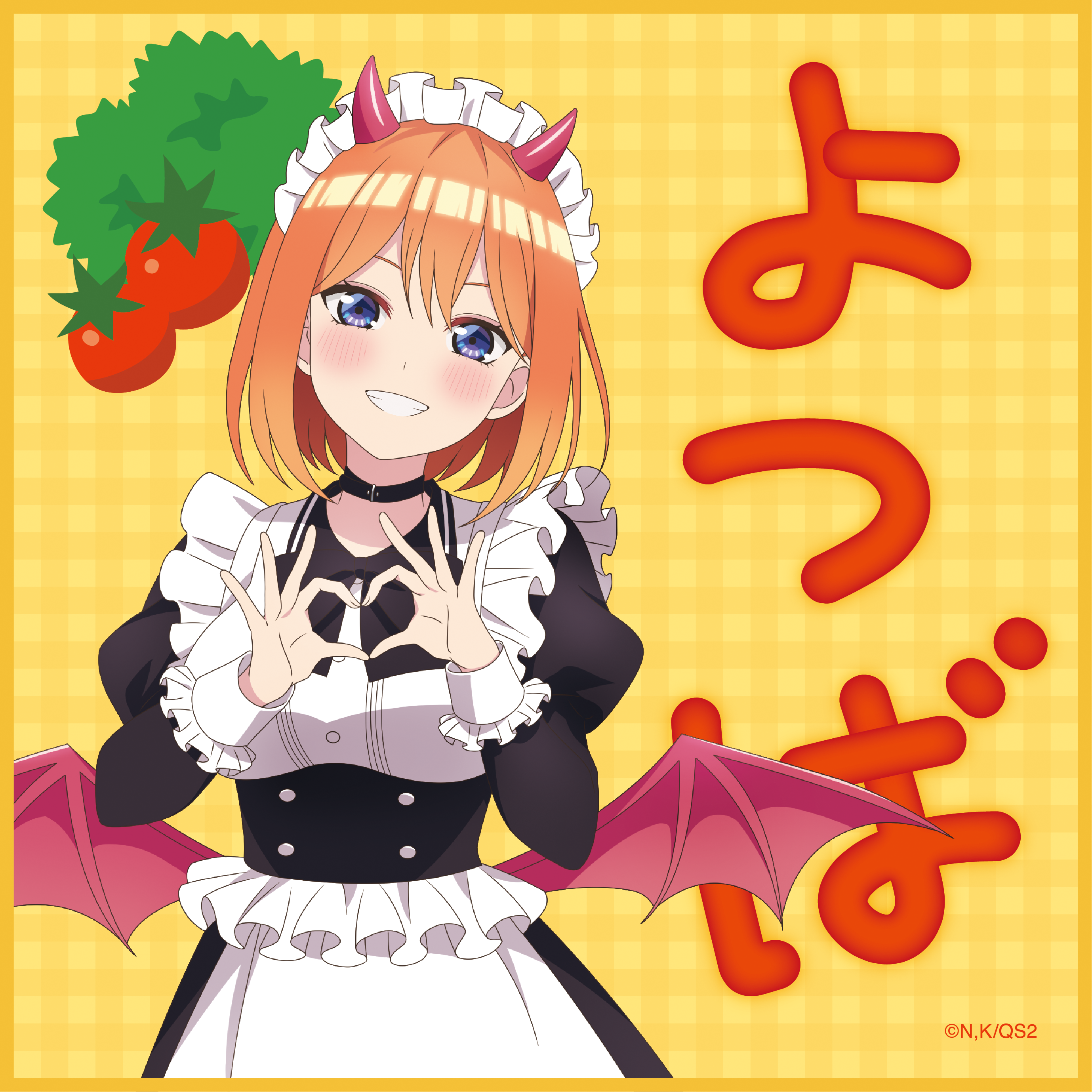 五等分の花嫁＊_ミニタオル／（小悪魔メイド）中野四葉