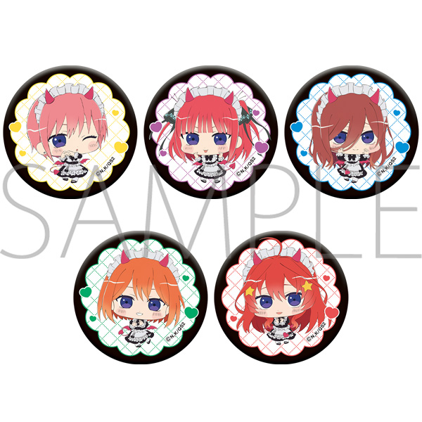 五等分の花嫁＊_キャラバッジコレクション（ちみっつ）【BOX／5パック入り】