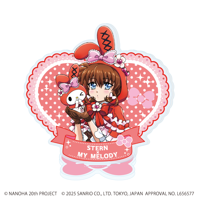 魔法少女リリカルなのはシリーズ×サンリオキャラクターズ_アクリルスタンド05/シュテル×マイメロディ(等身イラスト)