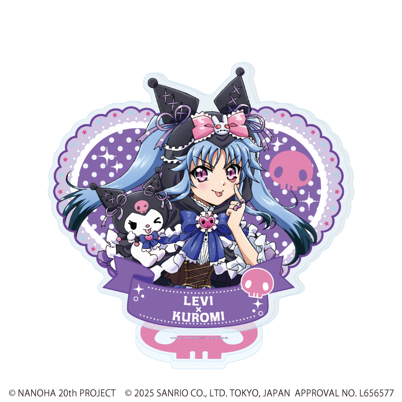 魔法少女リリカルなのはシリーズ×サンリオキャラクターズ_アクリルスタンド06/レヴィ×クロミ(等身イラスト)