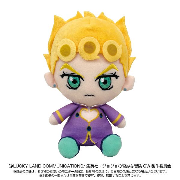 ジョジョ　花京院　超ビッグアクリルスタンド chibiぬいぐるみ　缶バッジ ジョジョの奇妙な冒険_Chibiぬいぐるみ ジョルノ・ジョバァーナ