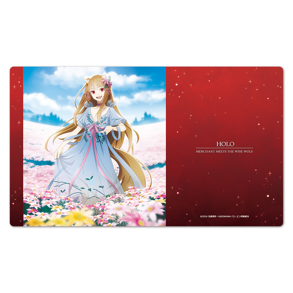 β1 狼と香辛料 賢狼 ホロ スリーブ&プレイマット 狼と香辛料 MERCHANT MEETS THE WISE WOLF_キャラクターラバー