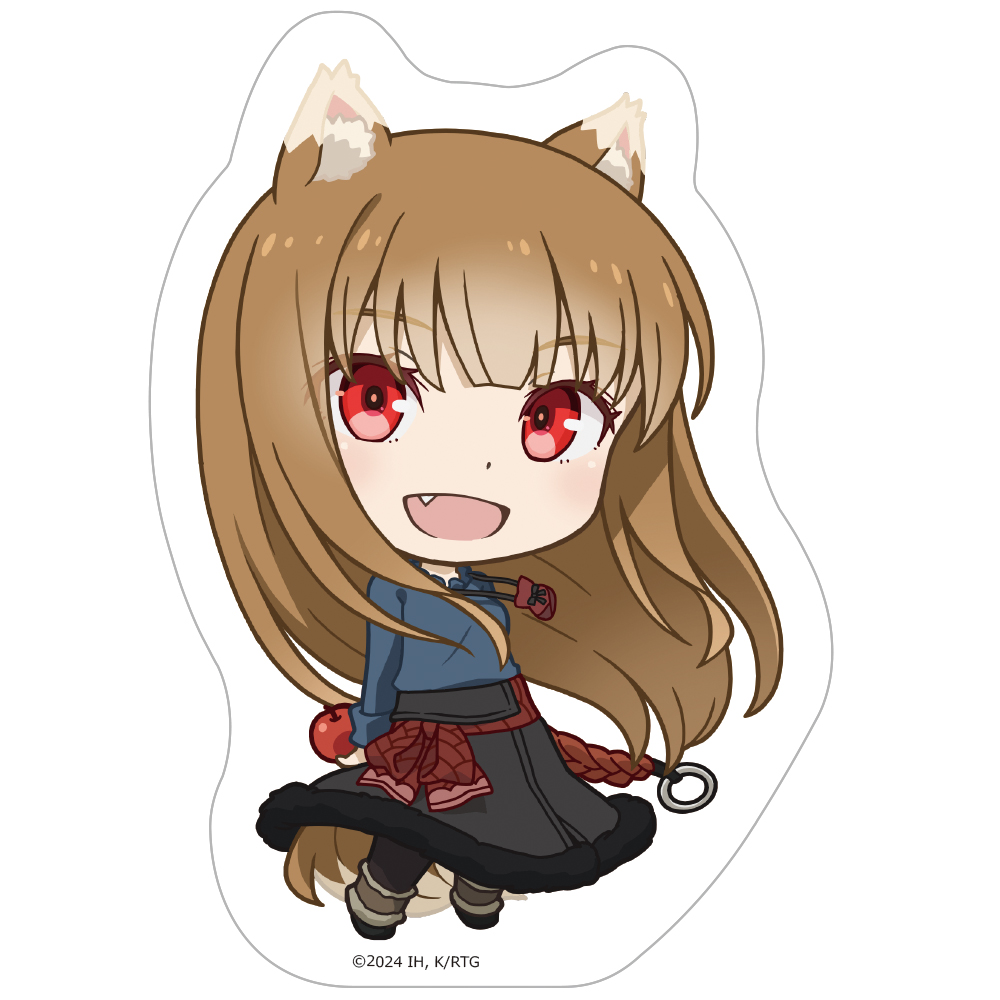 狼と香辛料　MERCHANT MEETS THE WISE WOLF_ダイカットステッカー デフォルメキャラ ホロ