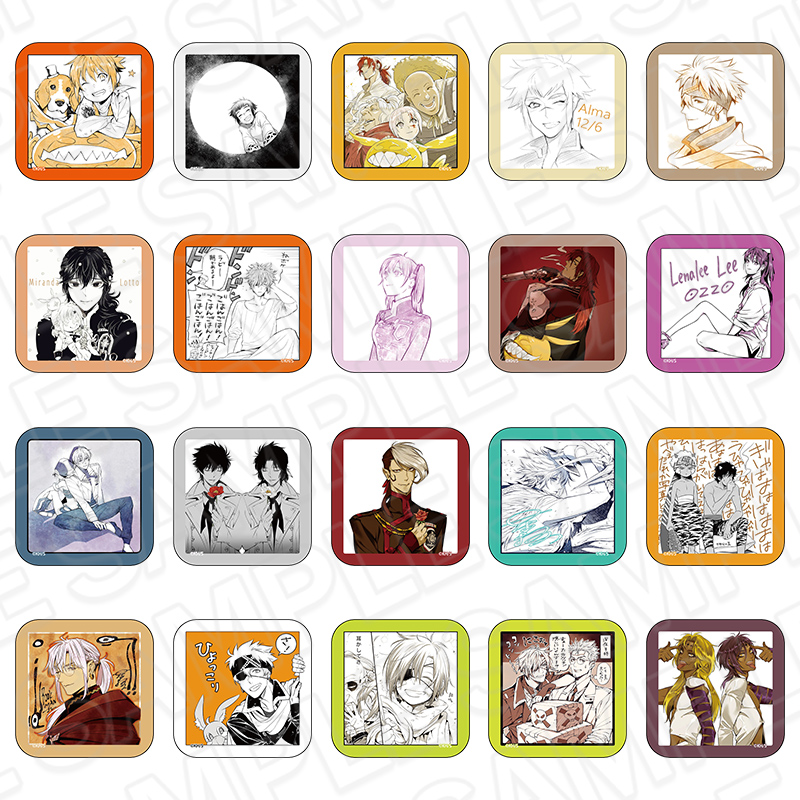 D.Gray-man_ましかくカンバッジ(ブラインド) vol.3　【OPP／20個入り】【コンプリート仕様】