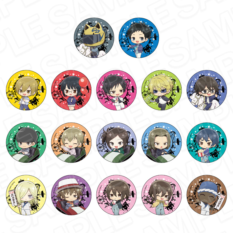 デュラララ!!×2_ホログラムカンバッジ(ブラインド) 遊園地 ver.　【OPP／17個入り】【コンプリートセット】