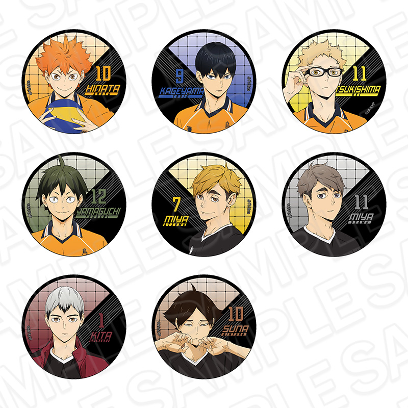 ハイキュー!!_カンバッジ(ブラインド) vol.3　【OPP／8個入り】【コンプリートセット】