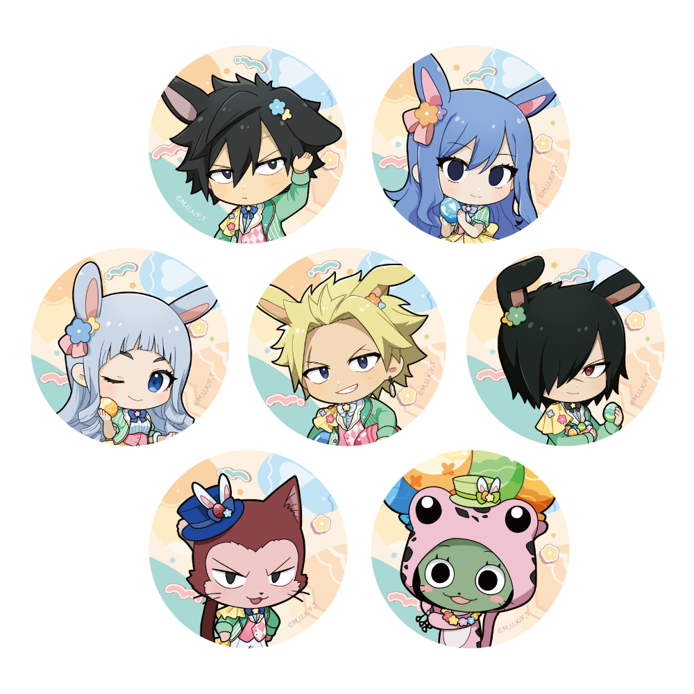 FAIRY TAIL 100年クエスト_トレーディング缶バッジ(イースター/ver.B)　【BOX／7個入り】