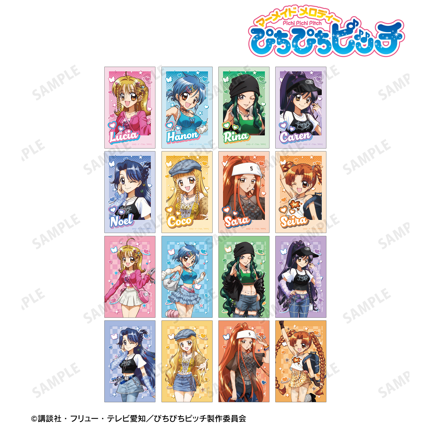 ぴちぴちピッチ_描き下ろし Y2Kファッションver. トレーディングイラストカード ver.A(単位/コンプリートBOX/16パック入り)