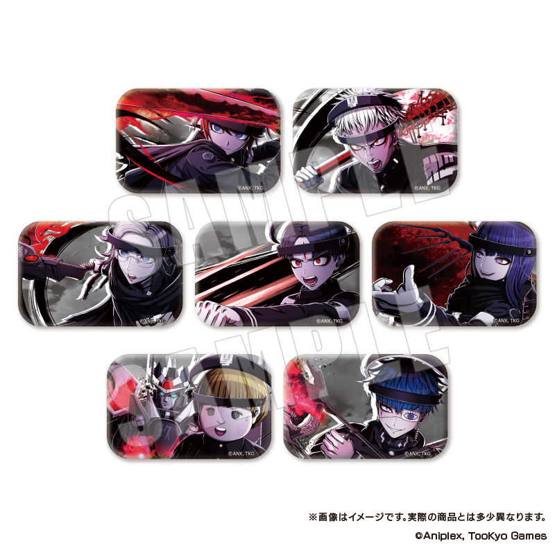 HUNDRED LINE -最終防衛学園-_必殺我駆力 スクエアカンバッジコレクション Vol.1【BOX/7個入り】