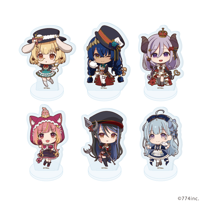 ななしいんく_アクリルぷちスタンド01/BOX(全6種)(ミニキャライラスト)【コンプリートBOX/6個入り】