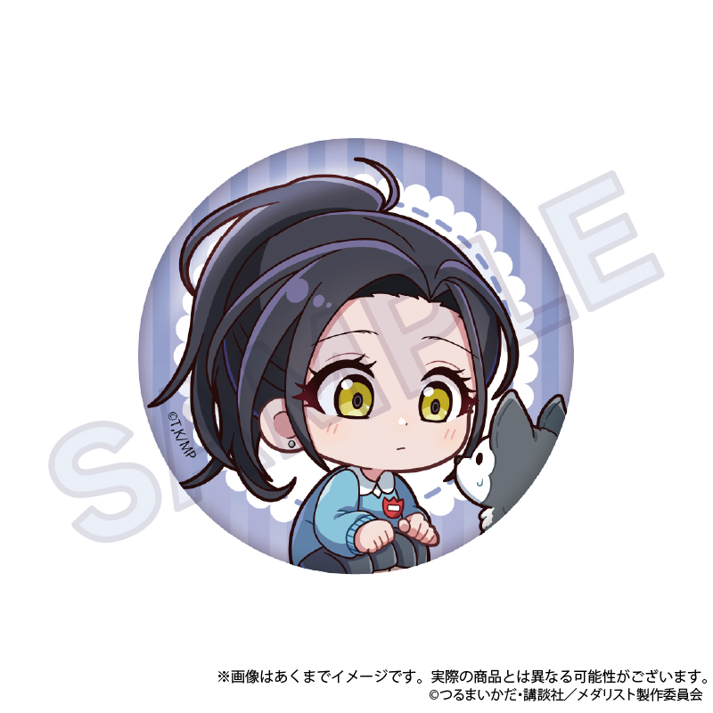 メダリスト　鴗鳥　理凰　 缶バッジ　トレーディングモノクロイラスト メダリスト トレーディングモノクロイラスト缶バッジ BOX