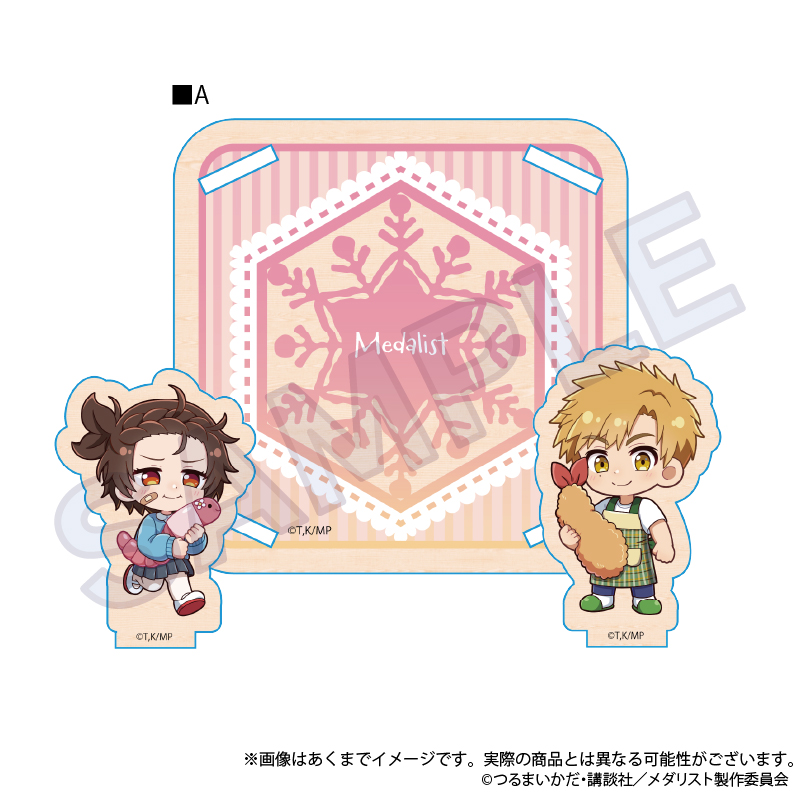 メダリスト_木製スタンドコースター　幼稚園ver.　A