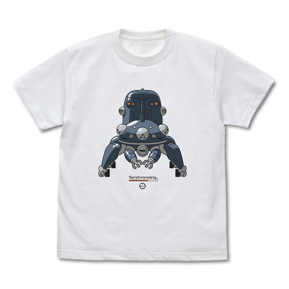攻殻機動隊 STAND ALONE COMPLEX_Mサイズ_タチコマと同期中 Tシャツ Ver.2.0/WHITE