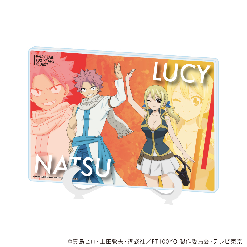 FAIRY TAIL 100年クエスト_(A5サイズ)_アクリルアートボード02/ナツ・ドラグニル&ルーシィ・ハートフィリア(描き下ろしイラスト)