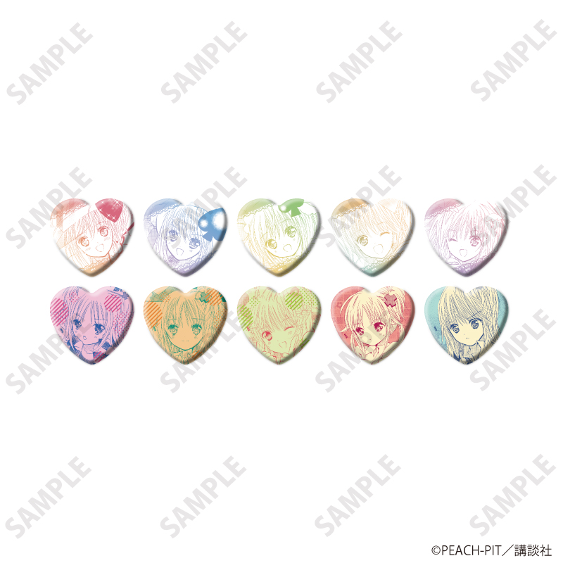 しゅごキャラ！_ハート型缶バッジ01/日奈森あむBOX BOX(全10種