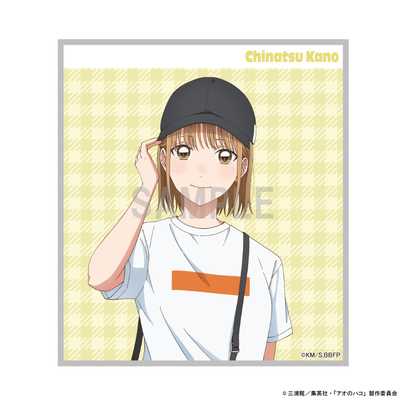 アオのハコ_ミニ色紙 鹿野 千夏 デニムコーデver