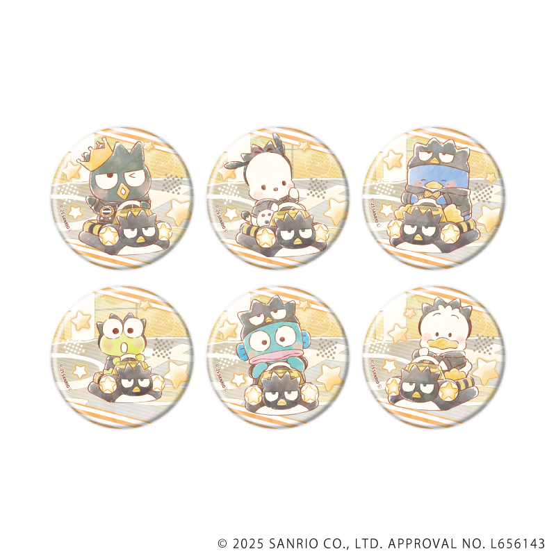 はぴだんぶい_(57mm)_ホログラム缶バッジ03/BOX(全6種)(グラフアートイラスト)【コンプリートBOX/6個入り】