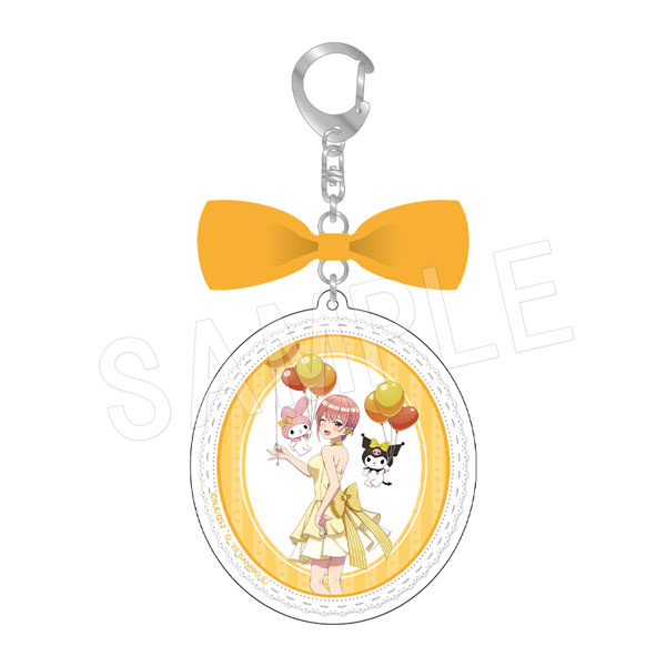 五等分の花嫁*×マイメロディ&クロミ_リボン付きアクリルキーホルダー バルーン&リボンVer. 一花