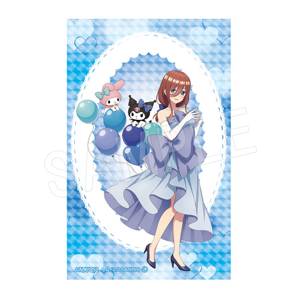 五等分の花嫁*×マイメロディ&クロミ_きらきらステッカー バルーン&リボンVer. 三玖
