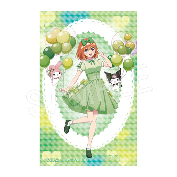 五等分の花嫁*×マイメロディ&クロミ_きらきらステッカー バルーン&リボンVer. 四葉