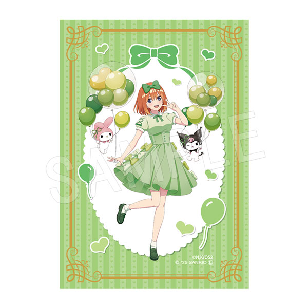 五等分の花嫁*×マイメロディ&クロミ_箔押しプラブロマイド バルーン&リボンVer. 四葉